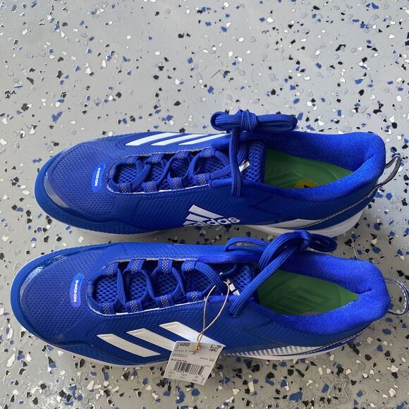 Size 13 Men\'s adidas Icon 7 TPU Baseball‎ Cleats Royal Blue S23878 main image 4